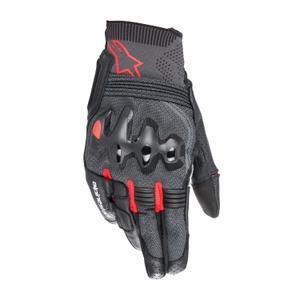 Motoristične rokavice Alpinestars Morph Sport črno-fluo rdeče-sive