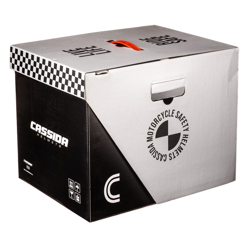 Motoristična čelada na preklop Cassida Modulo 2.1 Compass mat modra biserno-črno-rdeča