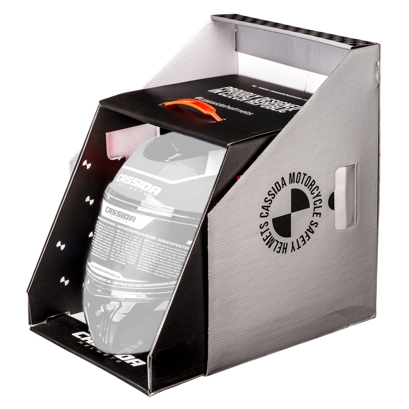 Motoristična čelada na preklop Cassida Modulo 2.1 Compass mat modra biserno-črno-rdeča