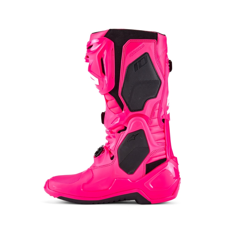 Moto škornji Alpinestars Tech 10 roza-črno-beli