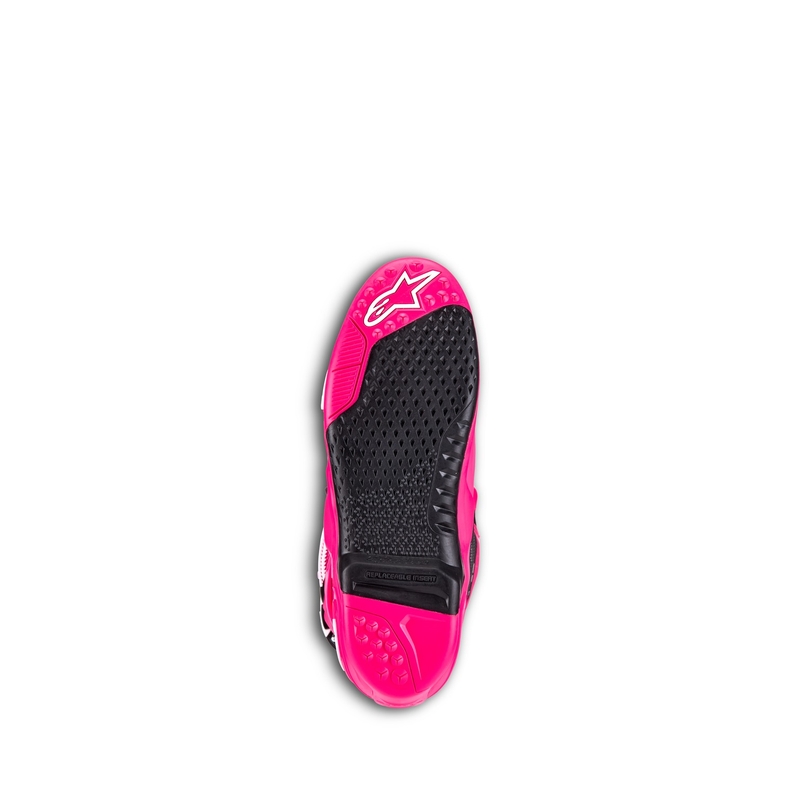 Moto škornji Alpinestars Tech 10 roza-črno-beli