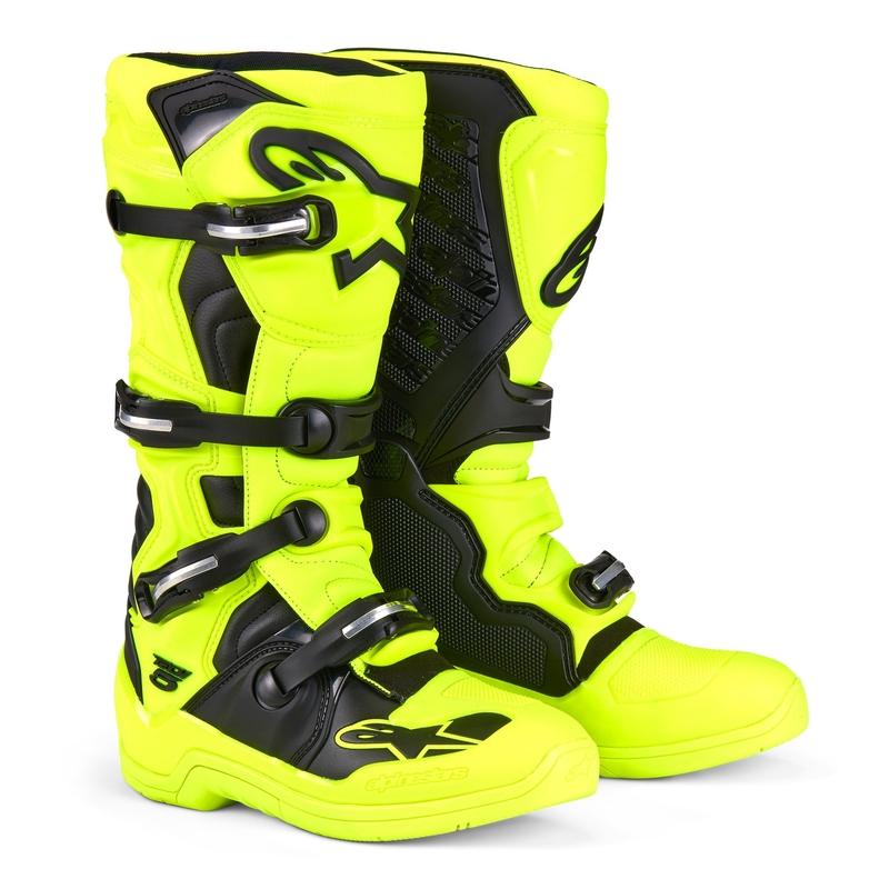 Moto škornji Alpinestars Tech 5 fluo rumeno-črni