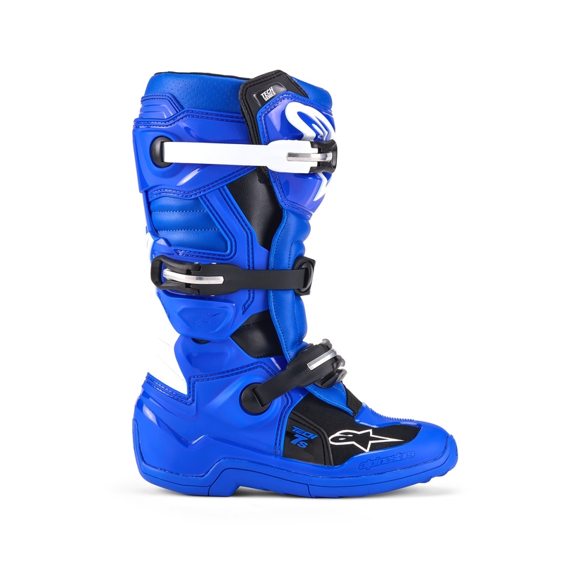 Otroški motoristični škornji Alpinestars Tech 7 S modro-belo-črni
