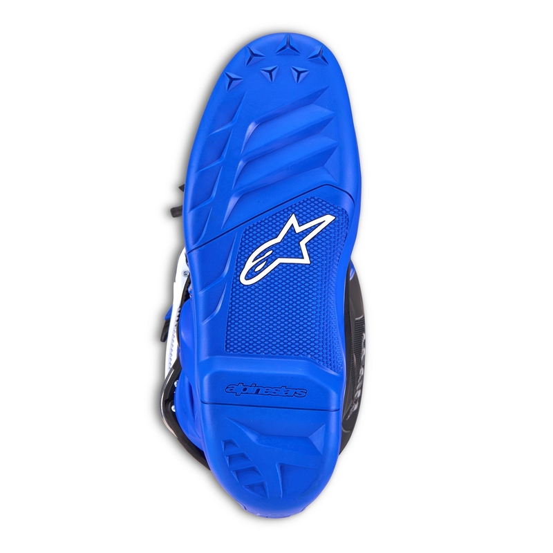 Otroški motoristični škornji Alpinestars Tech 7 S modro-belo-črni