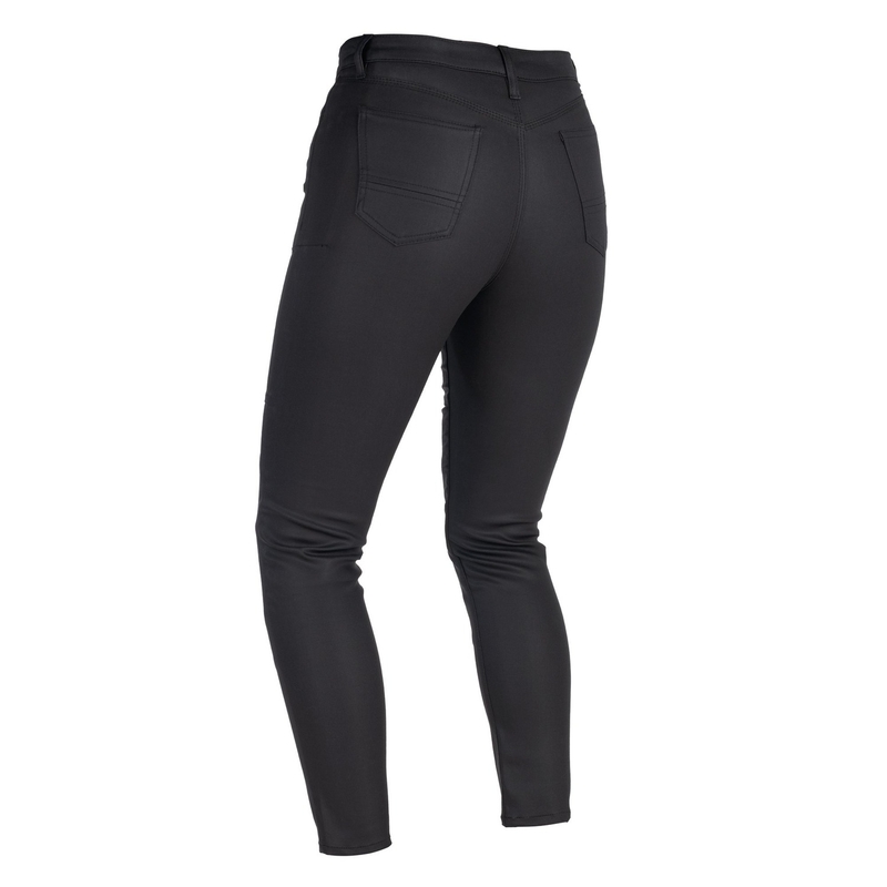 Oxford Original Approved Waxed Jeggins AA ženske skrajšane motoristične kavbojke, črne