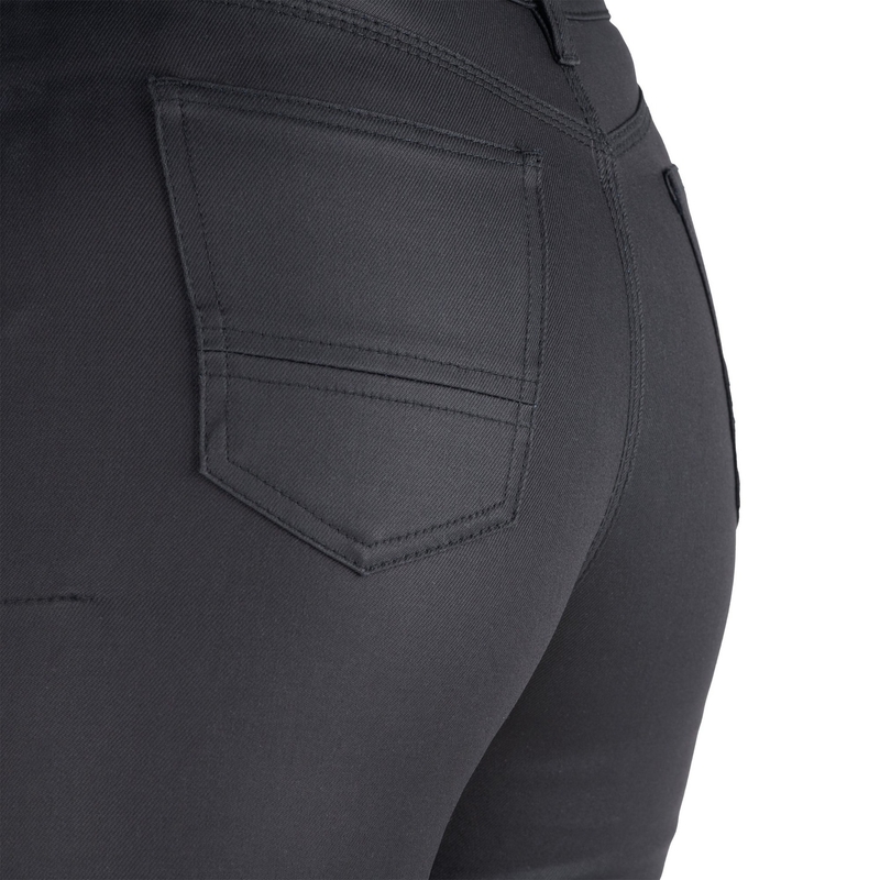 Oxford Original Approved Waxed Jeggins AA ženske skrajšane motoristične kavbojke, črne