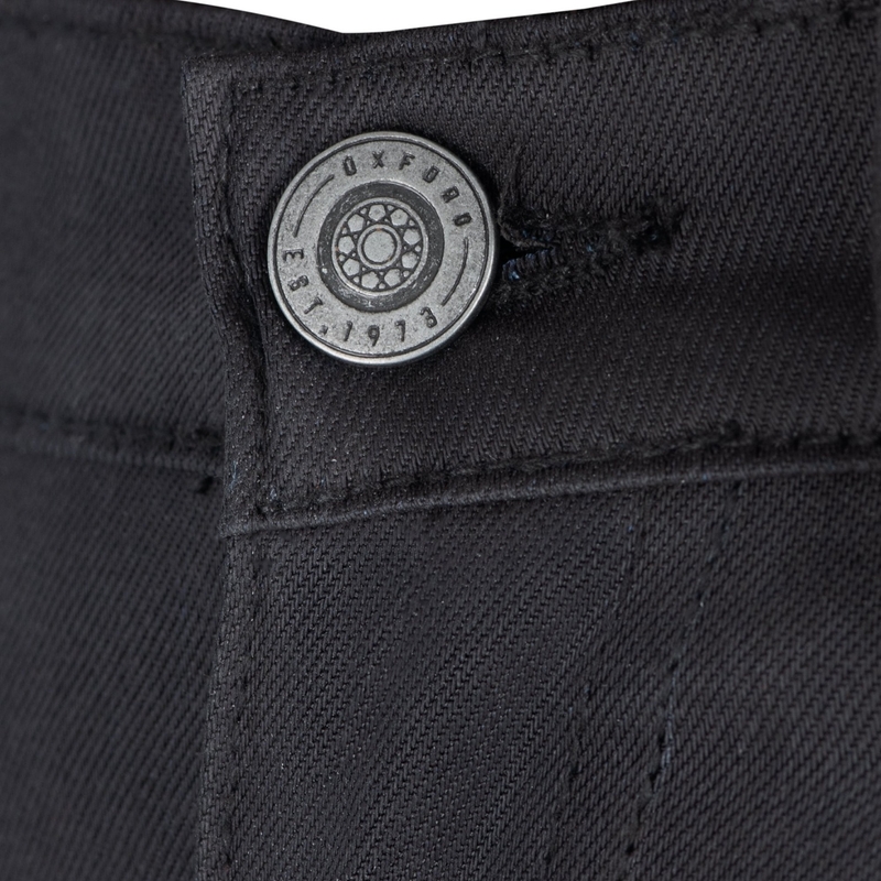 Oxford Original Approved Waxed Jeggins AA ženske skrajšane motoristične kavbojke, črne