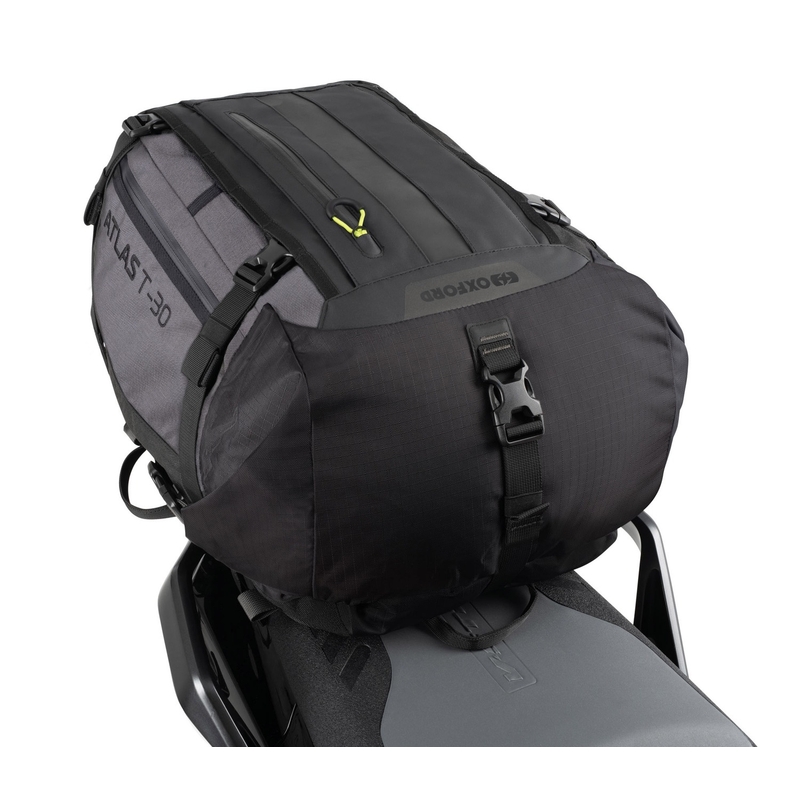 Motoristična torba za sovoznikov sedež Oxford Atlas T-30 Advanced Tourpack 30 l siva