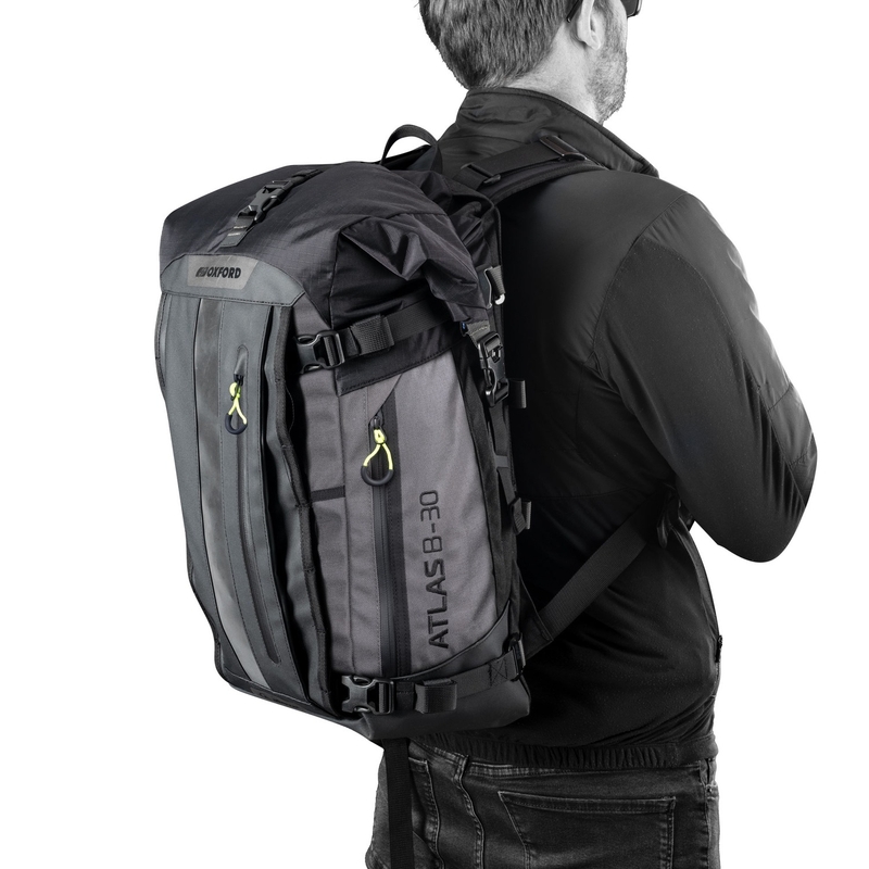 Motoristična torba Oxford Atlas B-30 Advanced Backpack 30 l črna