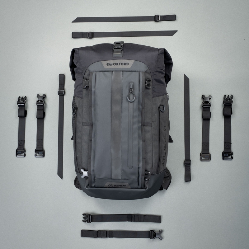 Motoristična torba Oxford Atlas B-30 Advanced Backpack 30 l črna