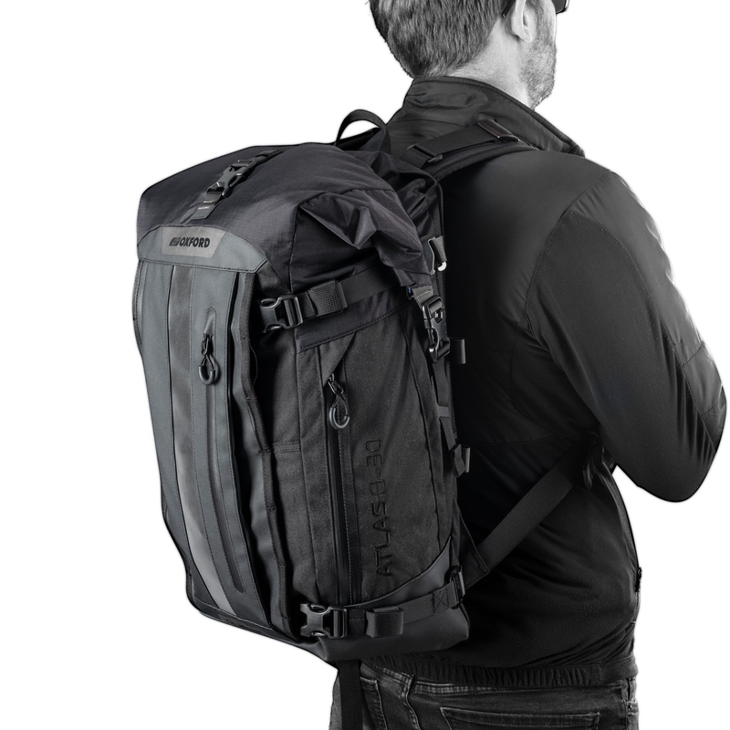 Motoristična torba Oxford Atlas B-30 Advanced Backpack 30 l siva
