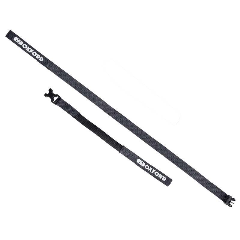 Trakovi za prtljago Oxford Atlas B-Clip 2 kom sivi 17 mm x 2 m