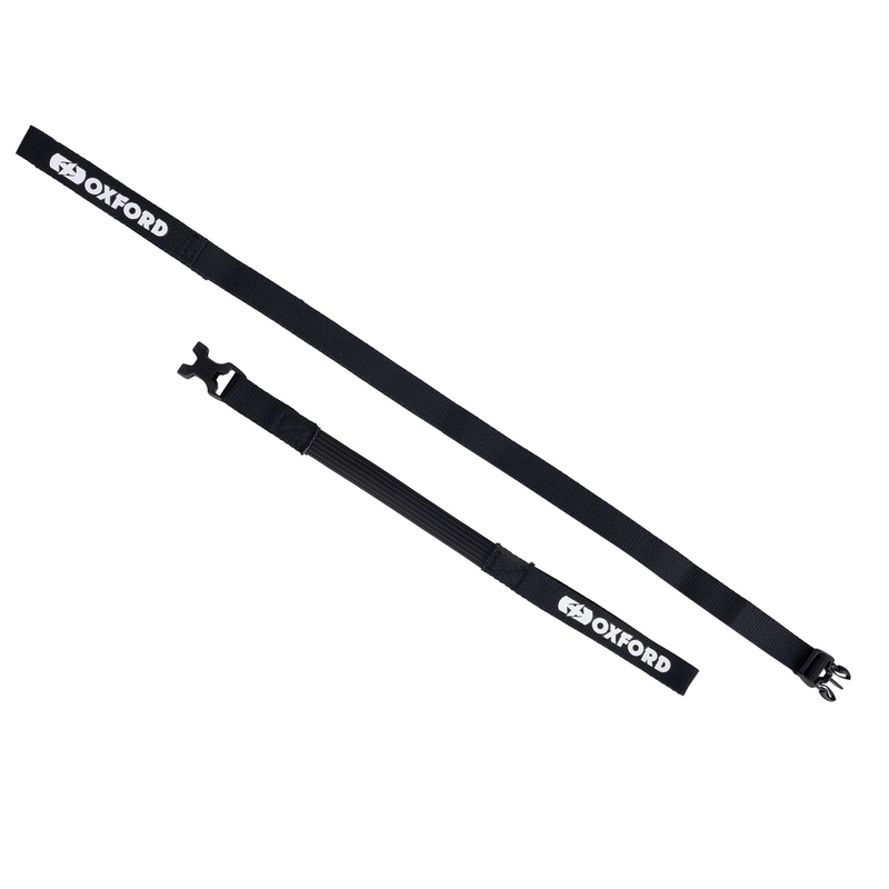 Trakovi za prtljago Oxford Atlas B-Clip 2 kosa črni 17 mm x 1,2 m