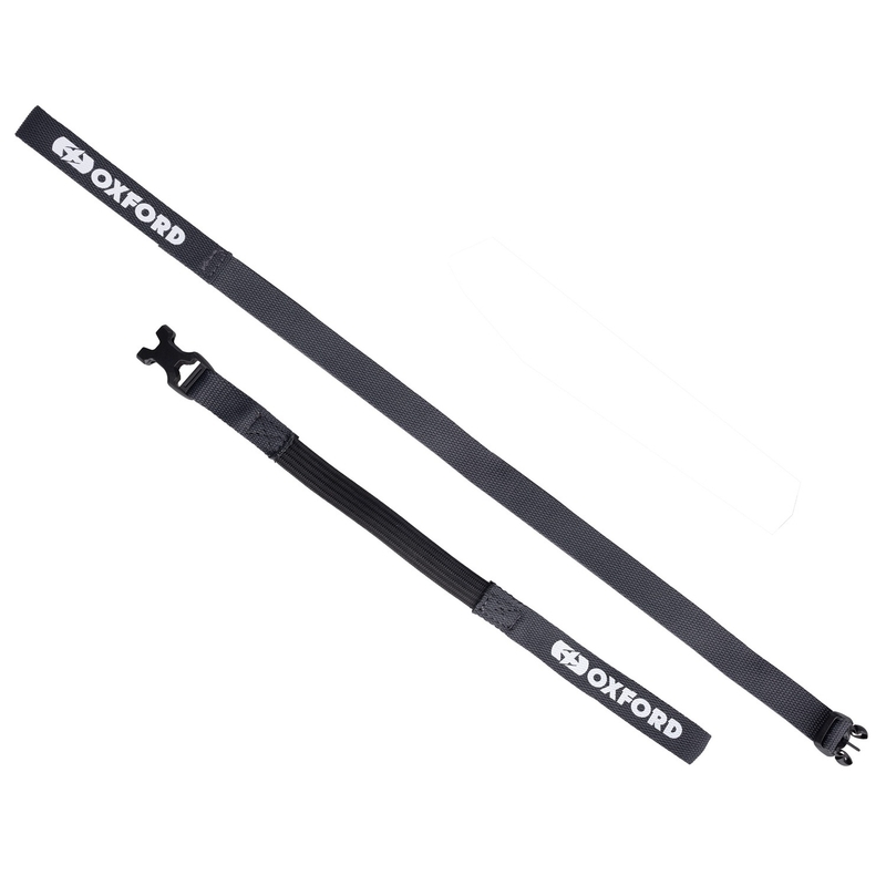 Trakovi za prtljago Oxford Atlas B-Clip 2 kosa sivi 17 mm x 1,2 m
