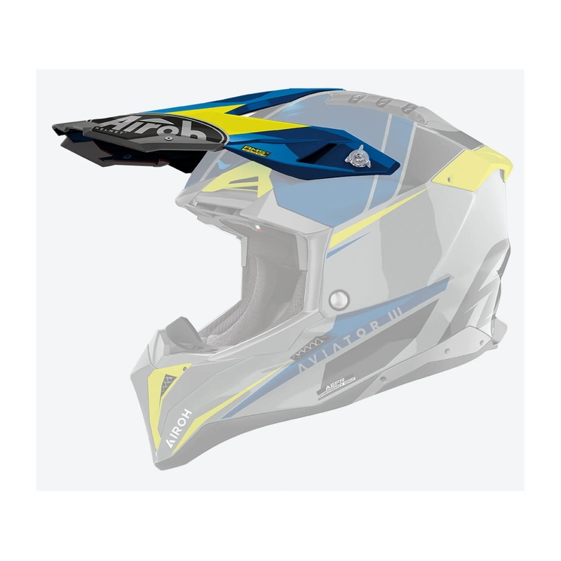 Vizir za čelado Airoh Aviator Push moder sijoč