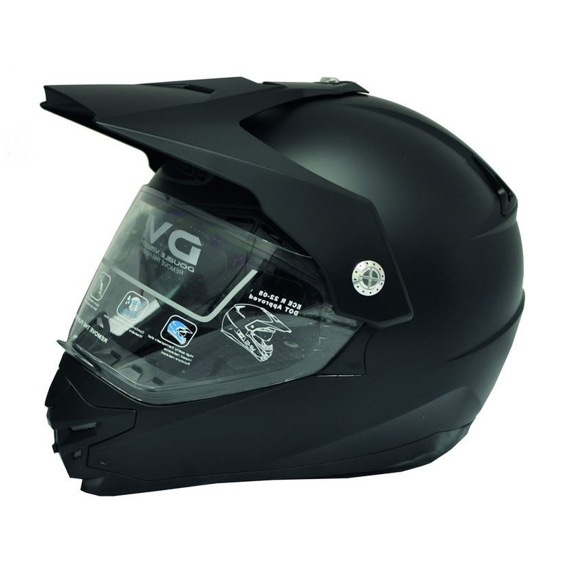 Enduro čelada s sončnim ščitnikom Ozone MXT-01 black-matte