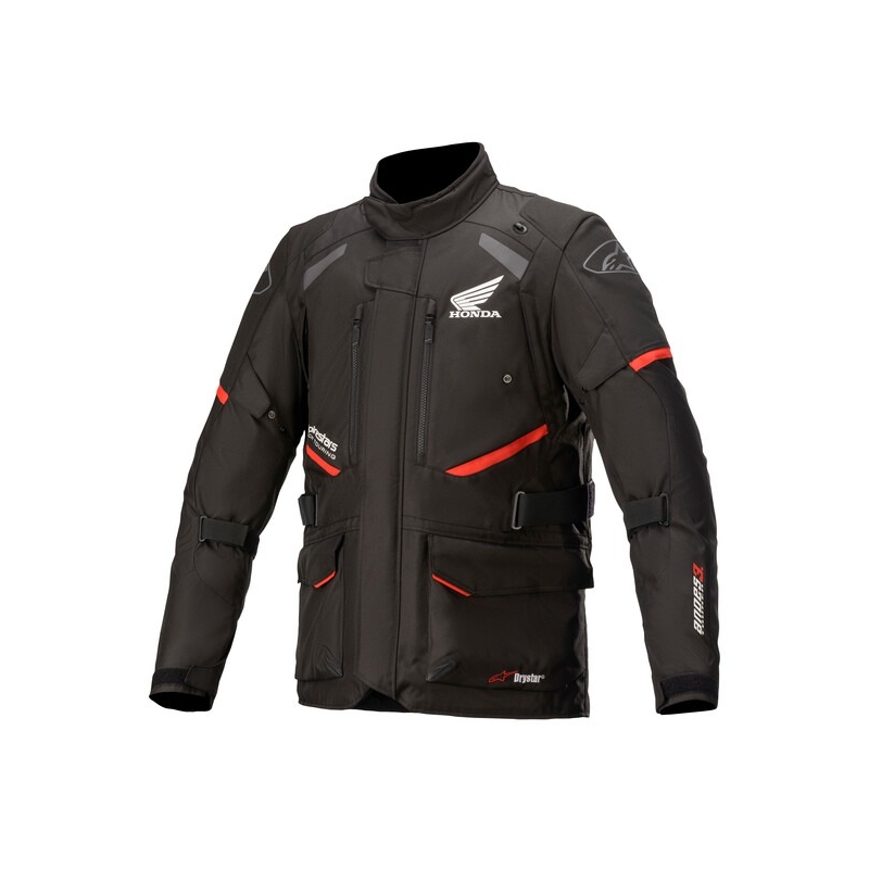 Motoristična jakna Alpinestars Andes Drystar TECH-AIR 5 kompatibilna Honda Collection črno-rdeča