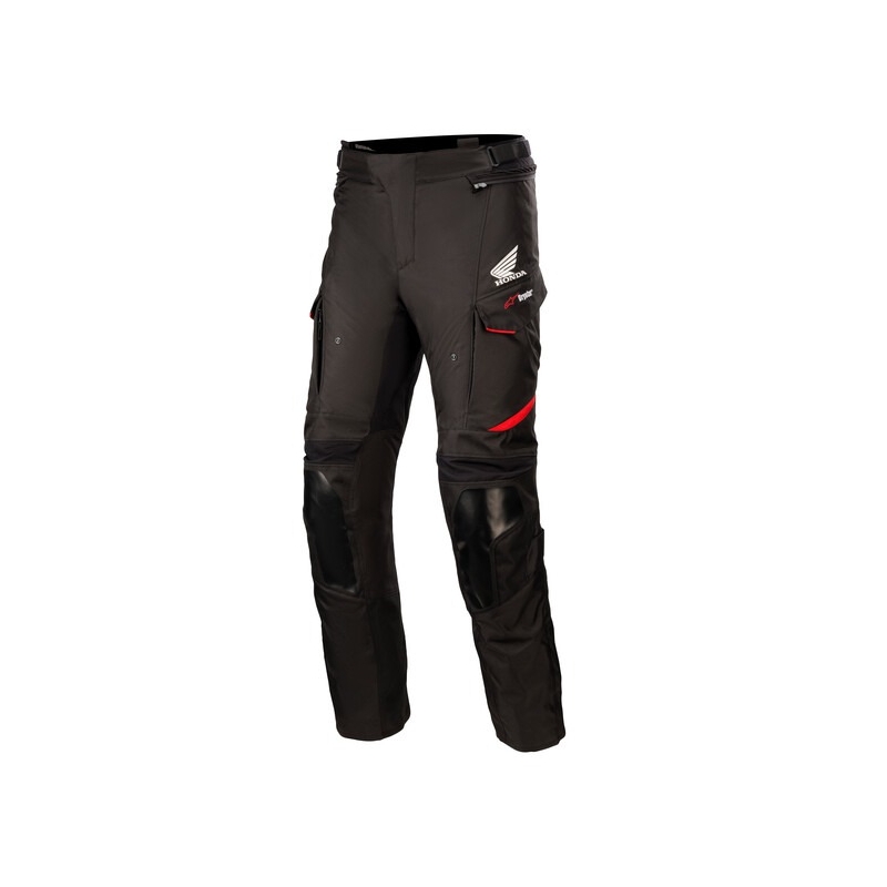 Motoristične hlače Alpinestars Andes Drystar Honda Collection črno-rdeče