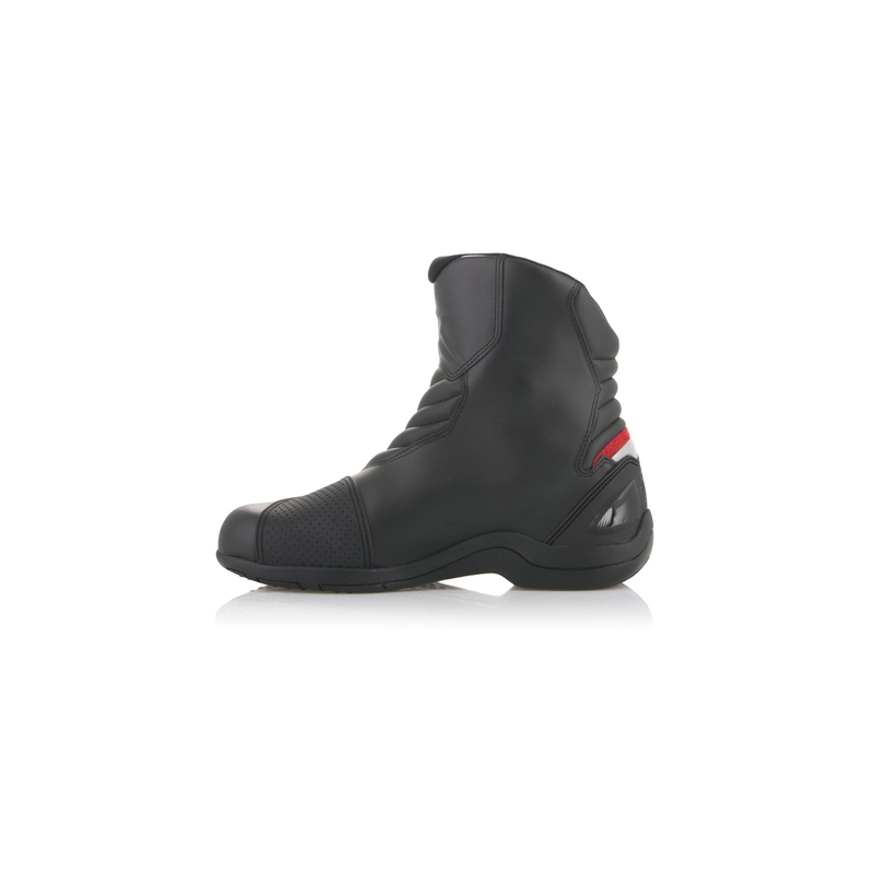 Motoristični škornji Alpinestars New Land Drystar Honda Collection črno-rdeči