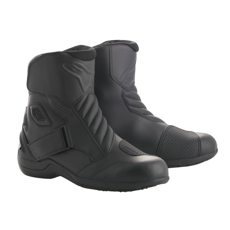 Motoristični škornji Alpinestars New Land Drystar Honda Collection črno-rdeči