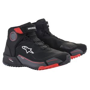Motoristični škornji Alpinestars CR-X Drystar Honda Collection črno-rdeče-sivi