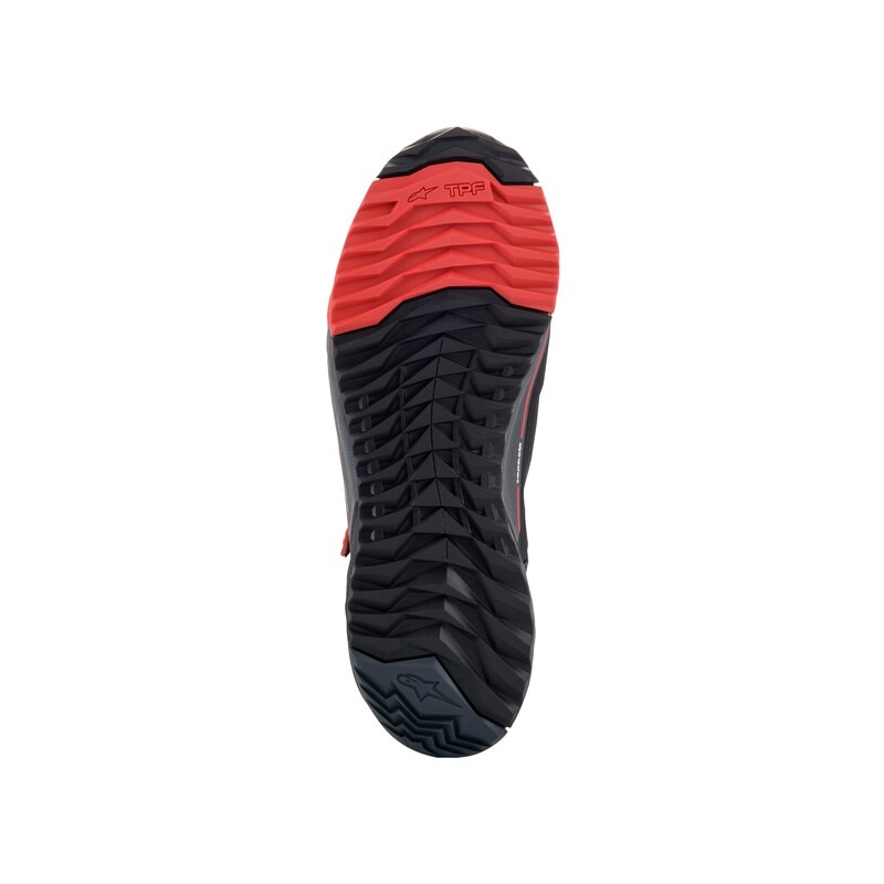 Motoristični škornji Alpinestars CR-X Drystar Honda Collection črno-rdeče-sivi