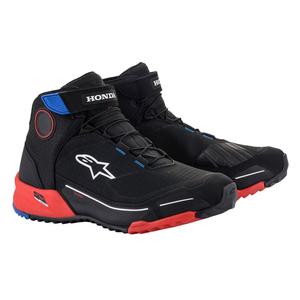 Motoristični škornji Alpinestars CR-X Drystar Honda Collection črno-rdeče-modri