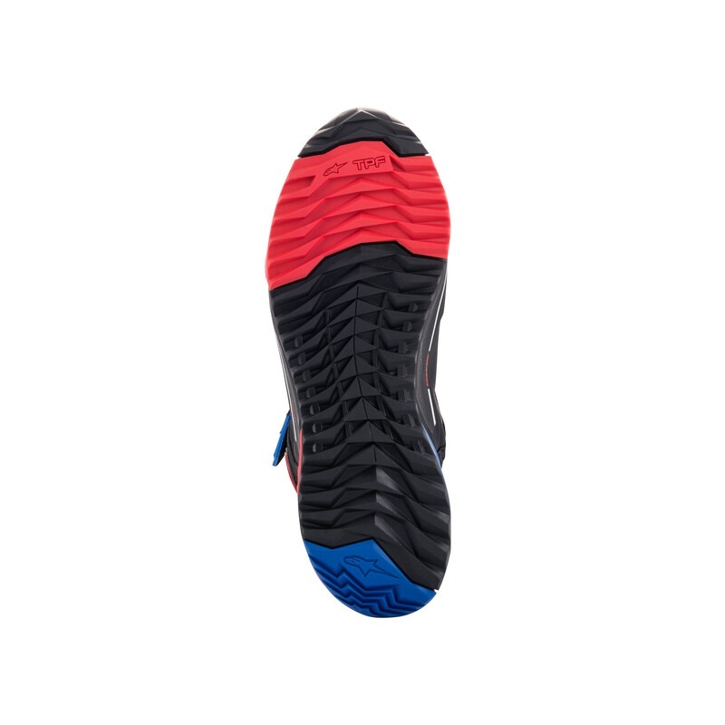 Motoristični škornji Alpinestars CR-X Drystar Honda Collection črno-rdeče-modri
