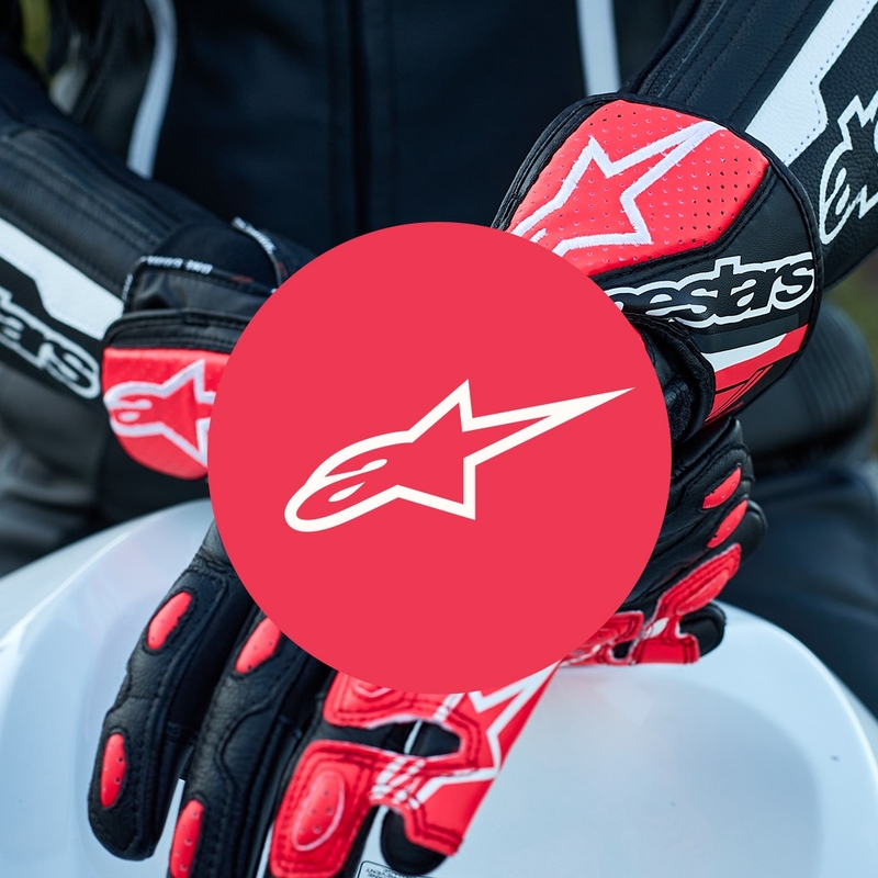 Ženske motoristične rokavice Alpinestars SP-8 črno-bele