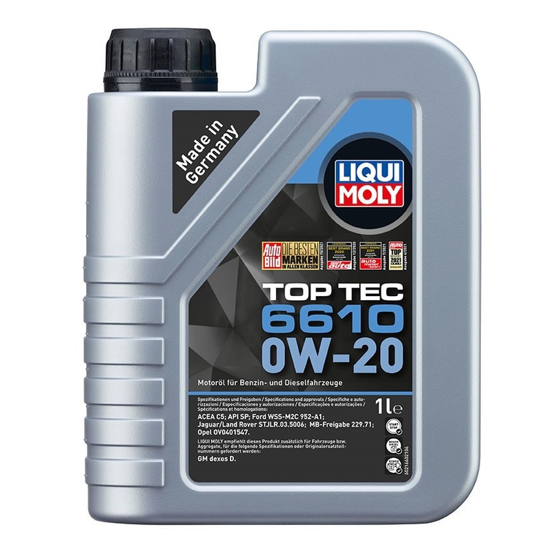 Sintetično motorno olje LIQUI MOLY Top Tec 6610 0W-20 1 l