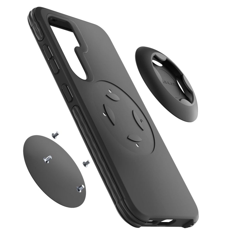 Zaščitni ovitek Interphone QUIKLOX Tetraforce za Samsung Galaxy S24 Ultra črn