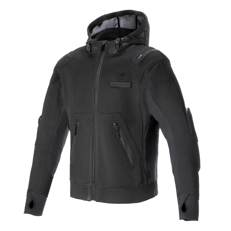Črna motoristična jakna Alpinestars Moflow MO.ST.EQ