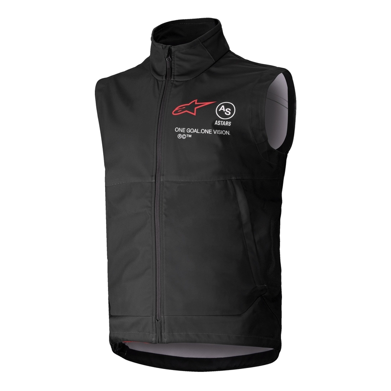 Otroški softshell brezrokavnik Alpinestars Techstar črn