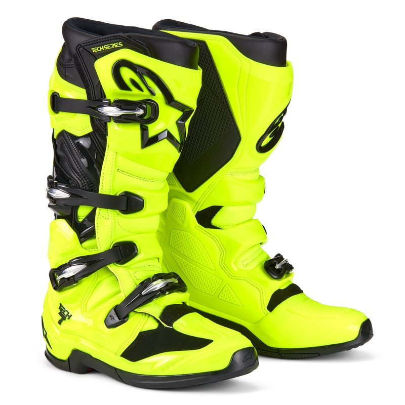 Moto škornji Alpinestars Tech 7 fluo rumeno-črni