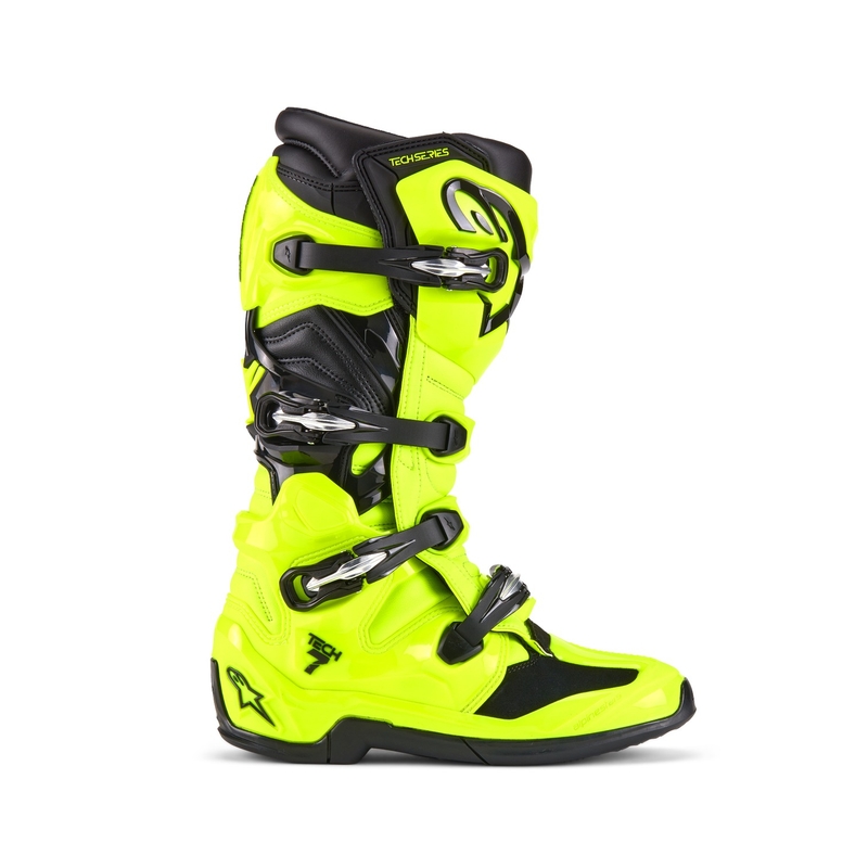 Moto škornji Alpinestars Tech 7 fluo rumeno-črni