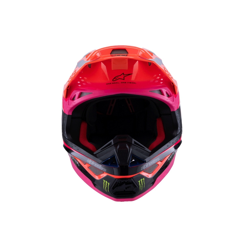 Alpinestars Supertech S-M10 HAIDEN DEEGAN edition motokros čelada fluo oranžna-vijolična-roza-zelena