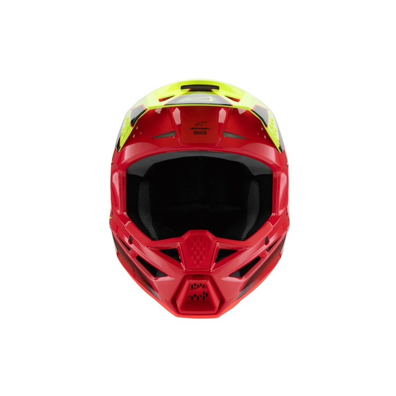 Otroška motokros čelada Alpinestars S-M3 FRAY rdeče-fluo rumeno-črna