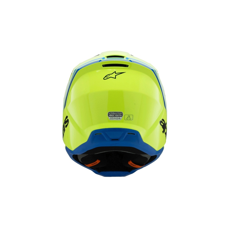 Otroška motokros čelada Alpinestars S-M3 RADIUM fluo rumeno-črno-modra