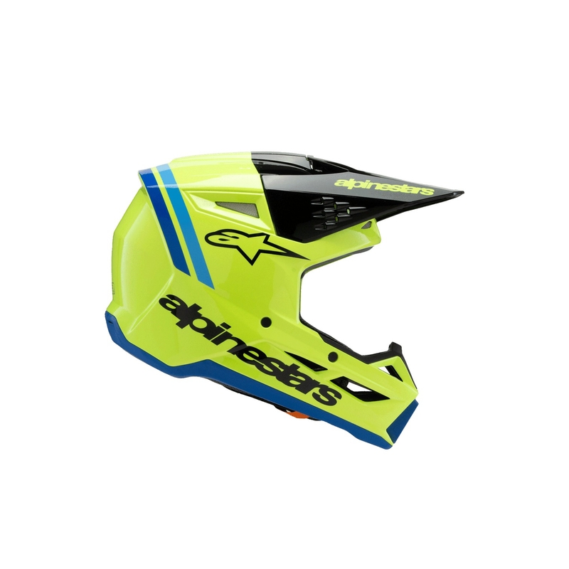 Otroška motokros čelada Alpinestars S-M3 RADIUM fluo rumeno-črno-modra