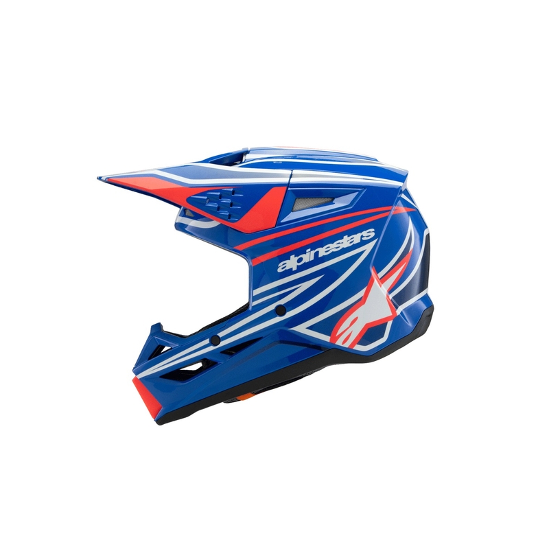 Otroška motokros čelada Alpinestars S-M3 WURX modro-rdeče-belo-črna