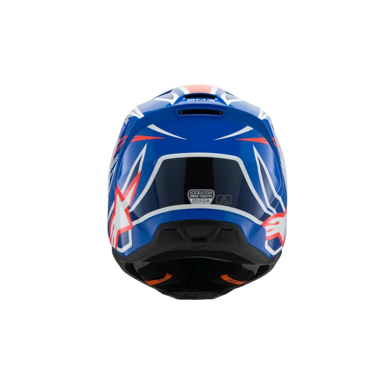 Otroška motokros čelada Alpinestars S-M3 WURX modro-rdeče-belo-črna