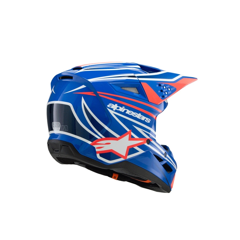 Otroška motokros čelada Alpinestars S-M3 WURX modro-rdeče-belo-črna