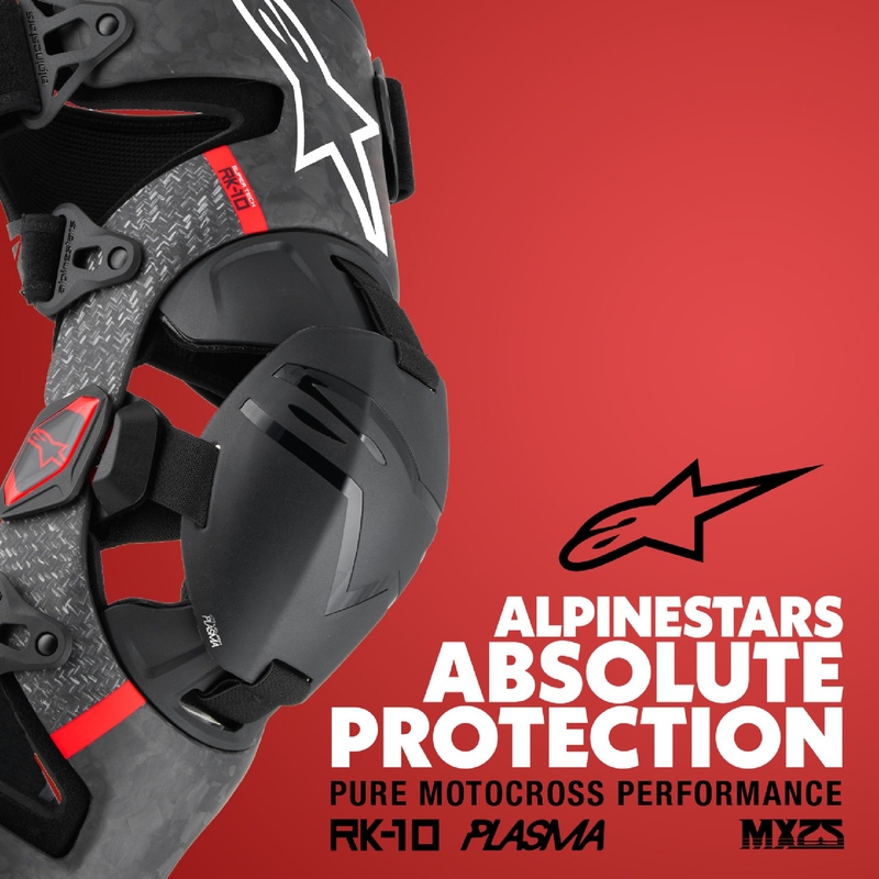 Alpinestars Supertech RK-10 Plasma kolenčniki črno-rdeči