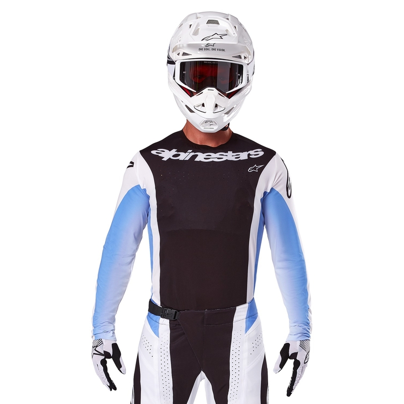 Alpinestars Techstar Melt motokros majica črno-modra