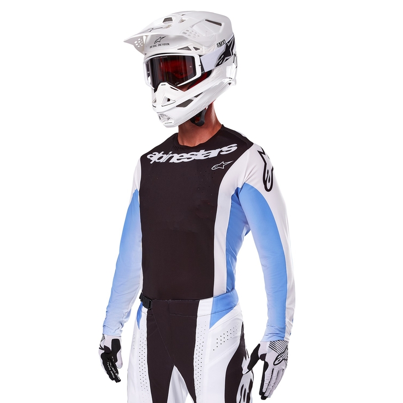 Alpinestars Techstar Melt motokros majica črno-modra