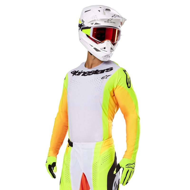 Alpinestars Techstar Melt motokros majica rumeno-črna