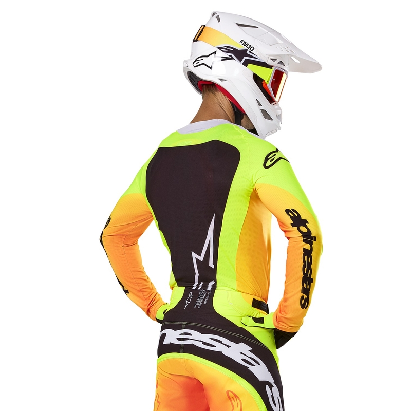 Alpinestars Techstar Melt motokros majica rumeno-črna