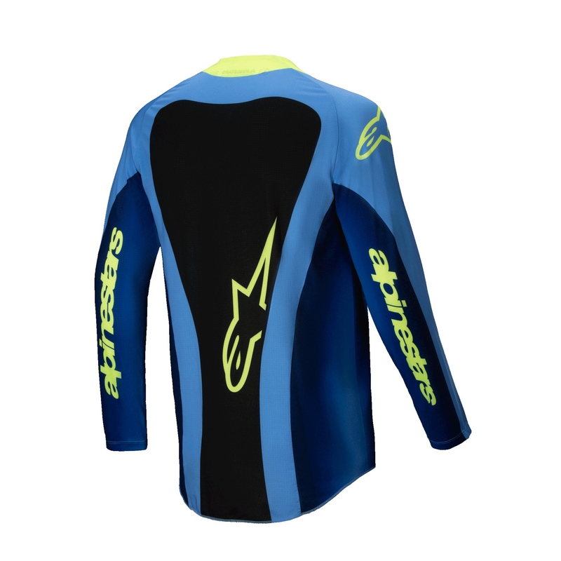 Motokros dres Alpinestars Techstar Melt fluo rumeno-moder