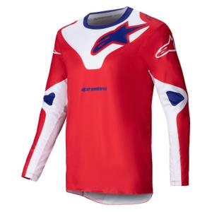 Motokros majica Alpinestars Racer Veil rdeče-bela