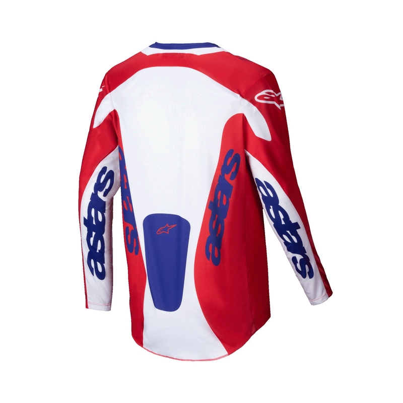 Motokros majica Alpinestars Racer Veil rdeče-bela